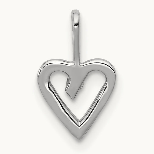.02ct. Diamond Heart Pendant — photo set