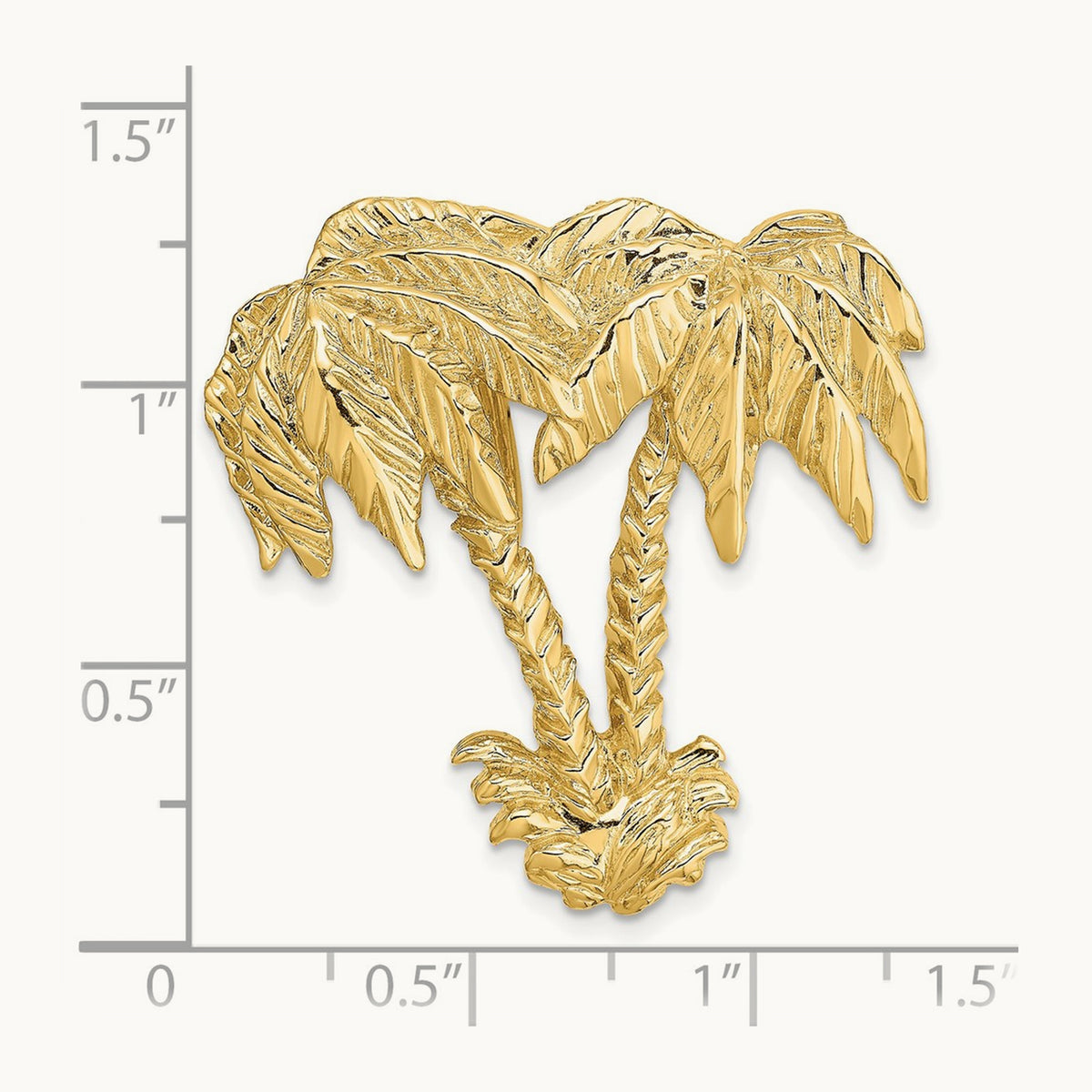 Double Palm Tree Slide, 14K