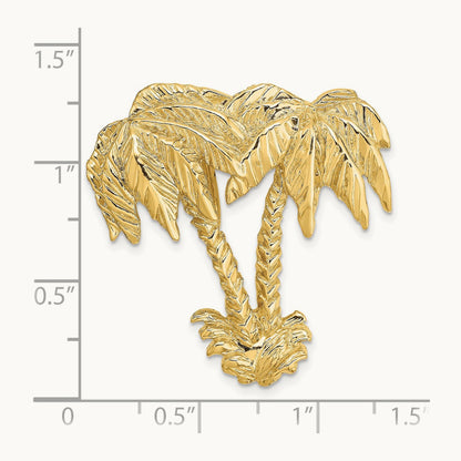 Double Palm Tree Slide, 14K