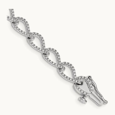 Diamond Bracelet, 14K White Gold