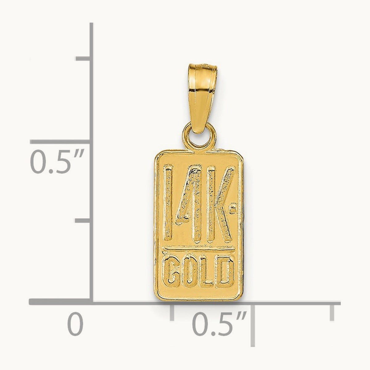 14K GOLD Pendant, 14K
