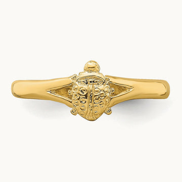 Ladybug Baby Ring, 14K