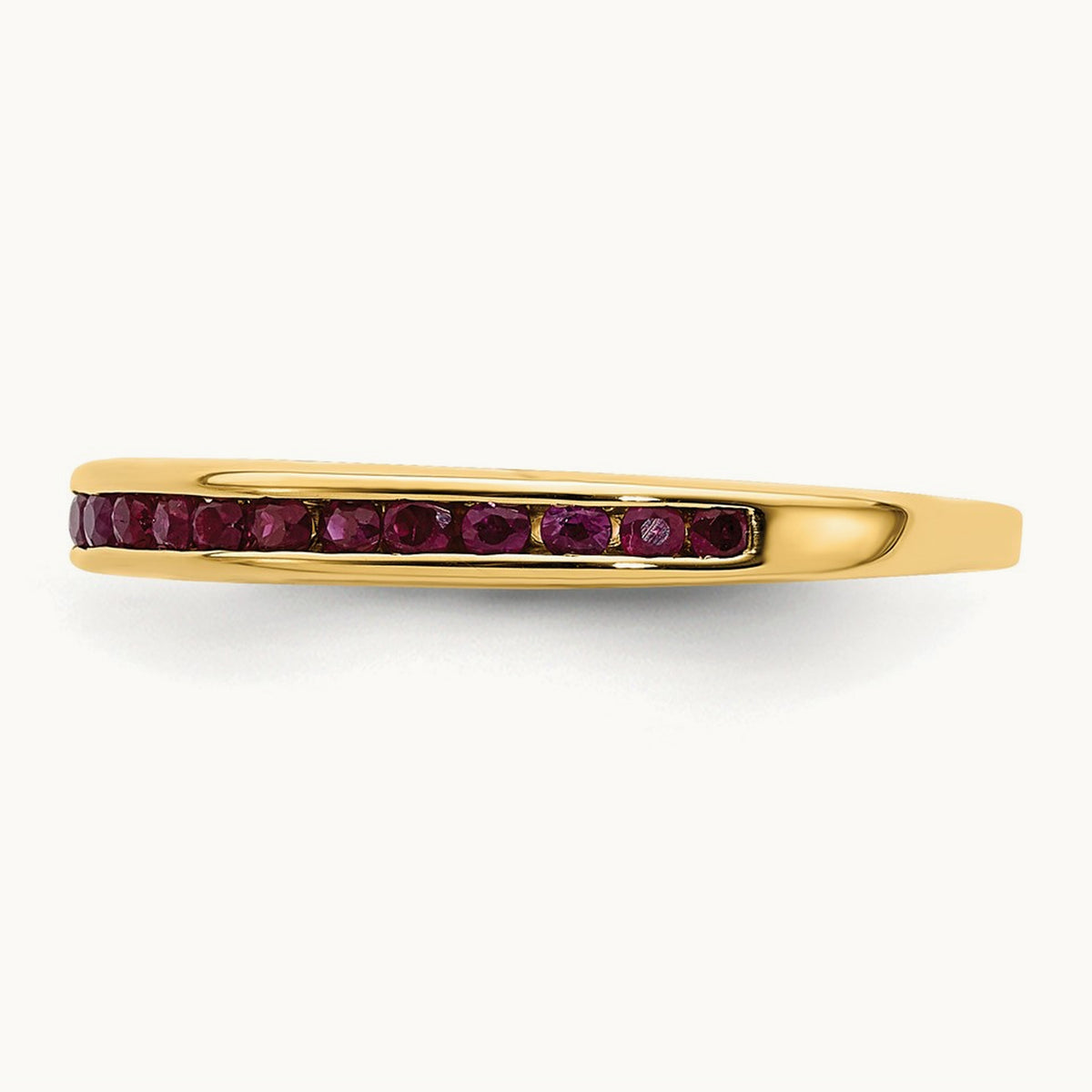 Ruby Band, 2.7 wide — 14K Yellow Gold