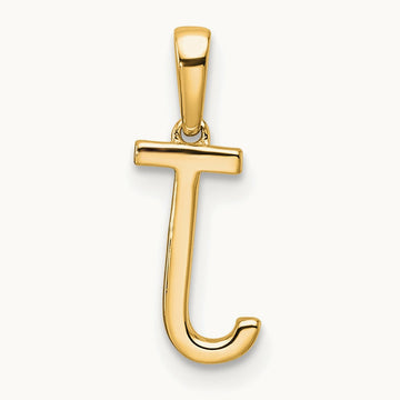 Diamond Letter J Initial Pendant, 14K