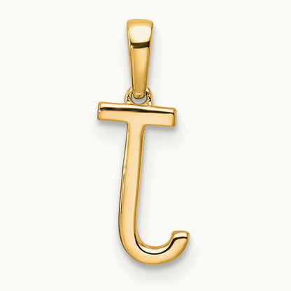 Diamond Letter J Initial Pendant, 14K