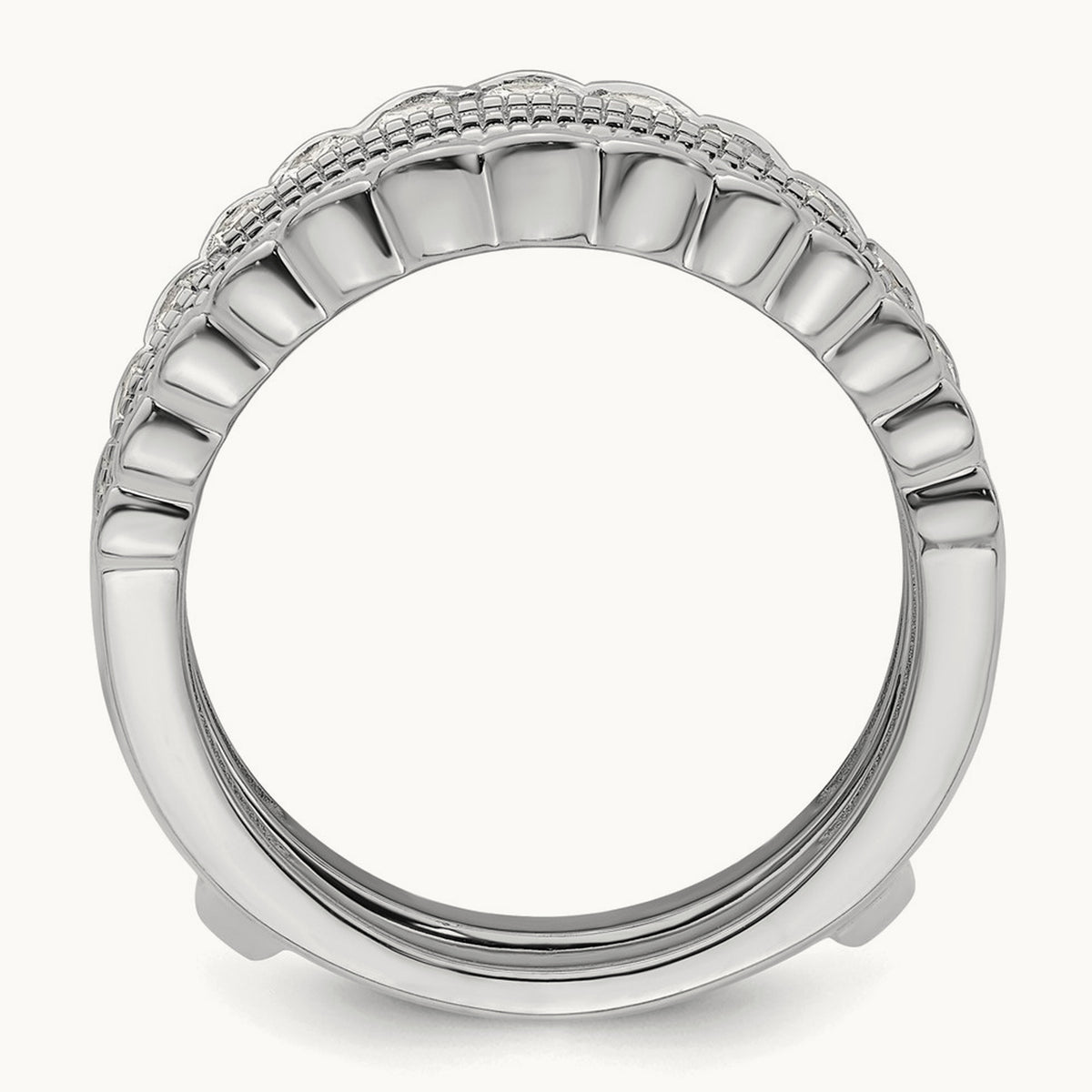 Ring Guard, 1.25 ct tw Lab-Grown Diamond — 14K White Gold