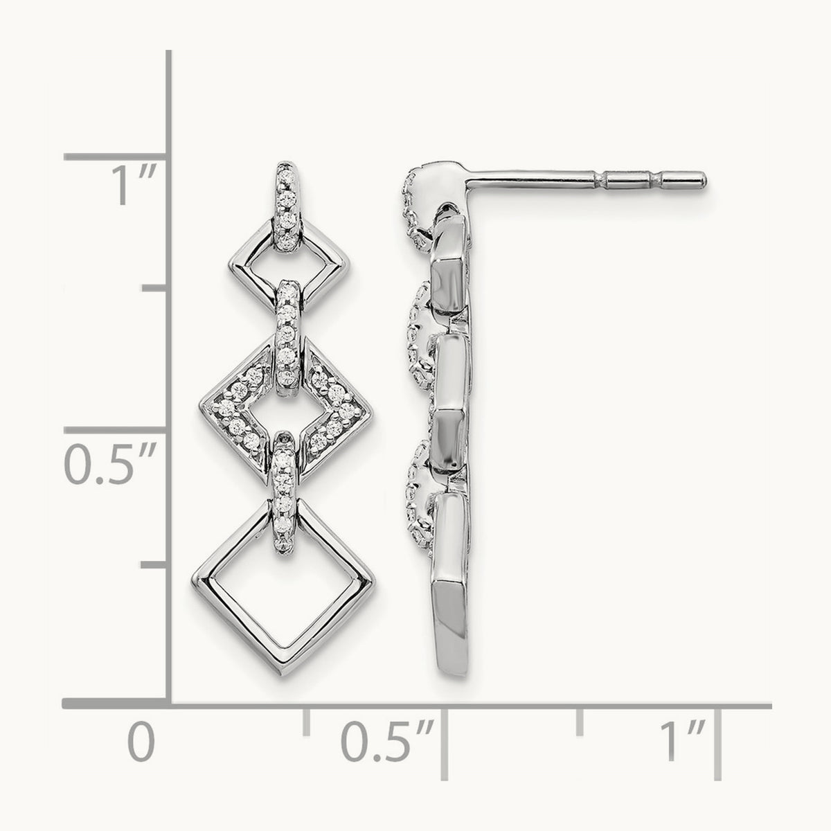Diamond Fancy Dangle Earrings — photo set