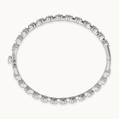 Hinged Bangle Bracelet, 1.00 ct tw Lab-Grown Diamond