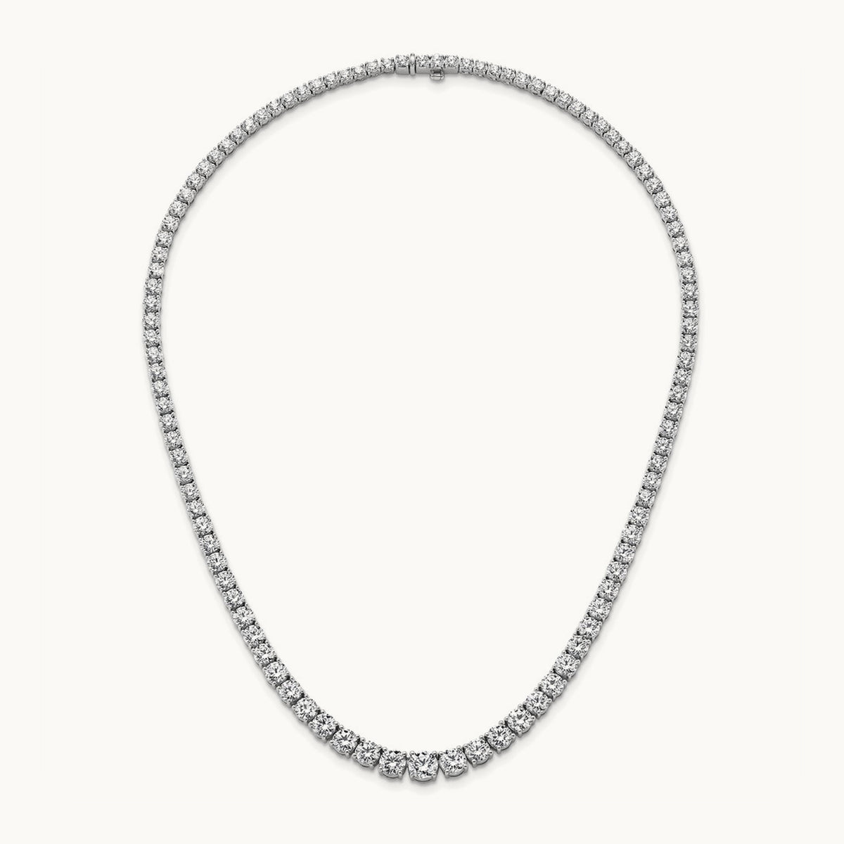 Graduated Tennis Necklace, 28.50 ct tw Lab-Grown Diamond