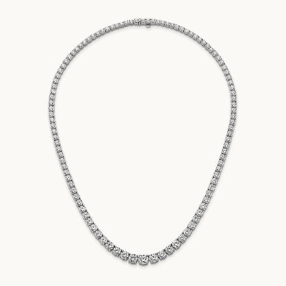 Graduated Tennis Necklace, 28.50 ct tw Lab-Grown Diamond