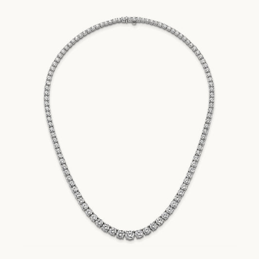 Graduated Tennis Necklace, 28.50 ct tw Lab-Grown Diamond