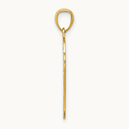 Basketball Pendant, 14K Yellow Gold