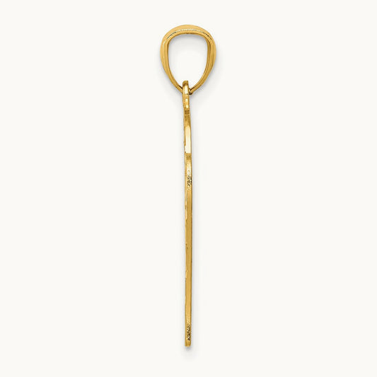 Basketball Pendant, 14K Yellow Gold