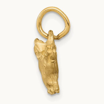 Pig Charm, 14K