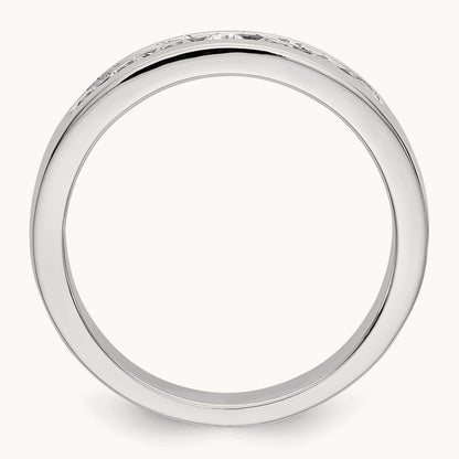 7- Stone Channel Band Mounting, 2.4mm, 14K White Gold