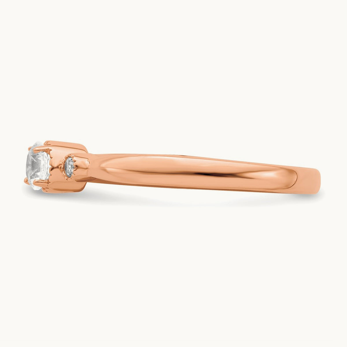 Petite Engagement Ring — 14K Rose Gold, 7