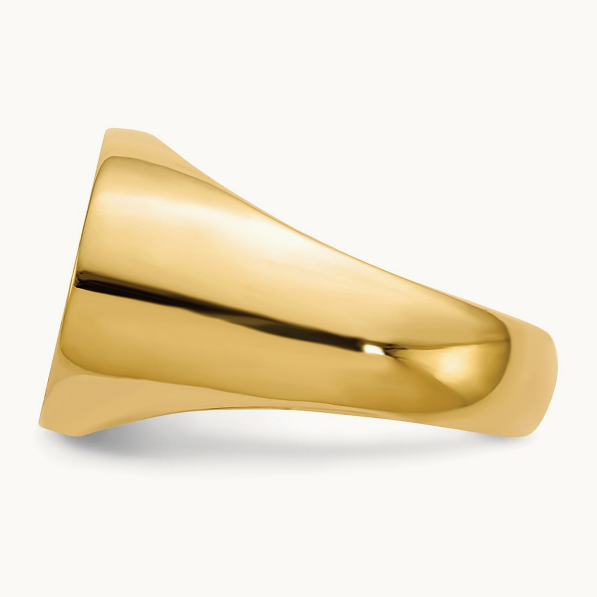 Open Back Mens Signet Ring — photo set
