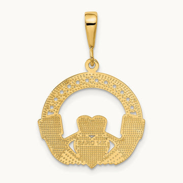 Claddagh Pendant, 14K
