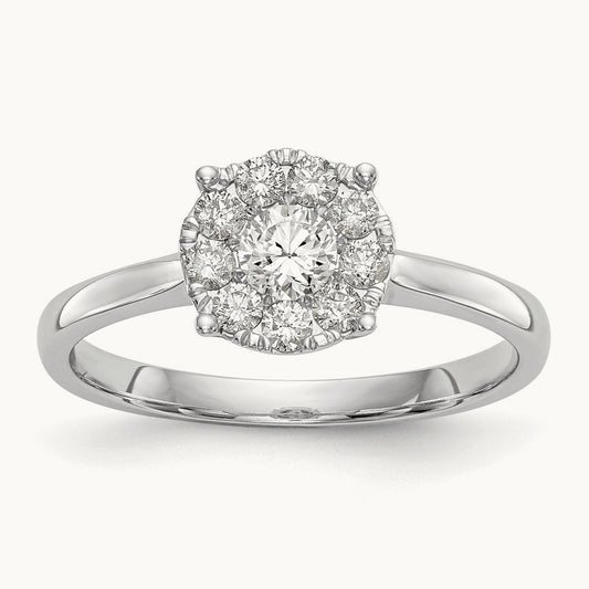 Cluster Engagement Ring — 1/2 ct, 7