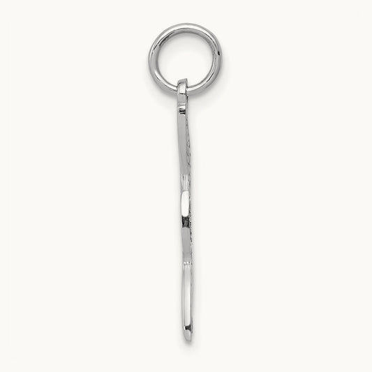 Dove Charm, 14K White Gold