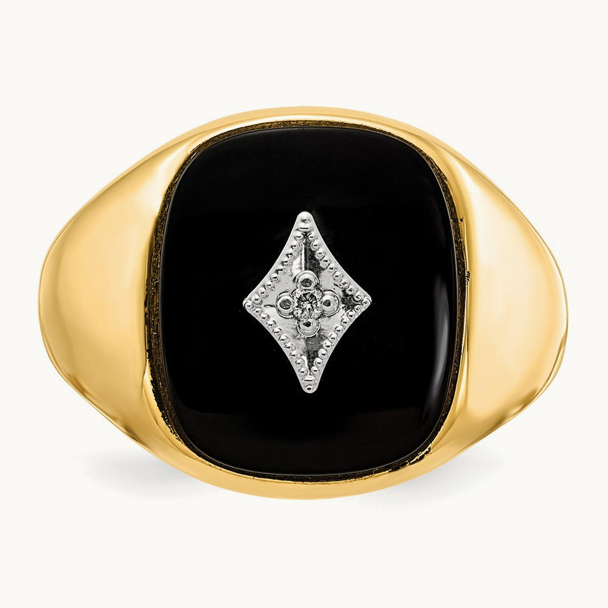 VS Diamond men's ring, 14K