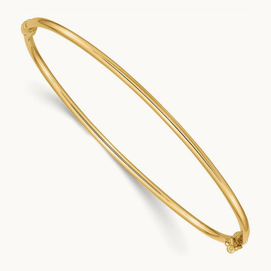 Hinged Bangle Bracelet — 14K Yellow Gold