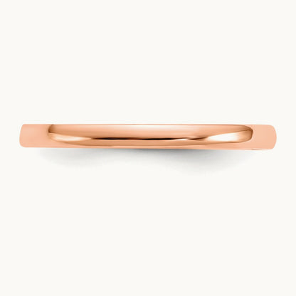 Polished Ring — 14K Rose Gold