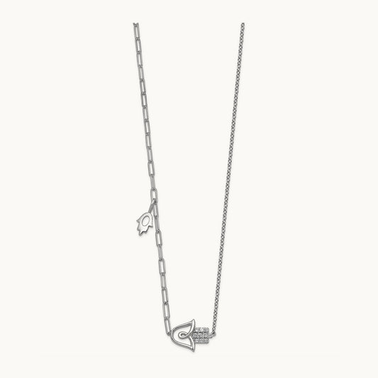Chamseh Necklace, 0.15 ct tw Lab-Grown Diamond