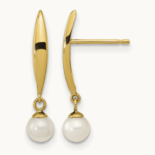 Madi K Polished Freshwater Cultured Pearl Post Earrings — photo set