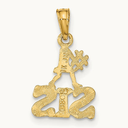 Polished #1 SIS Charm, 14K