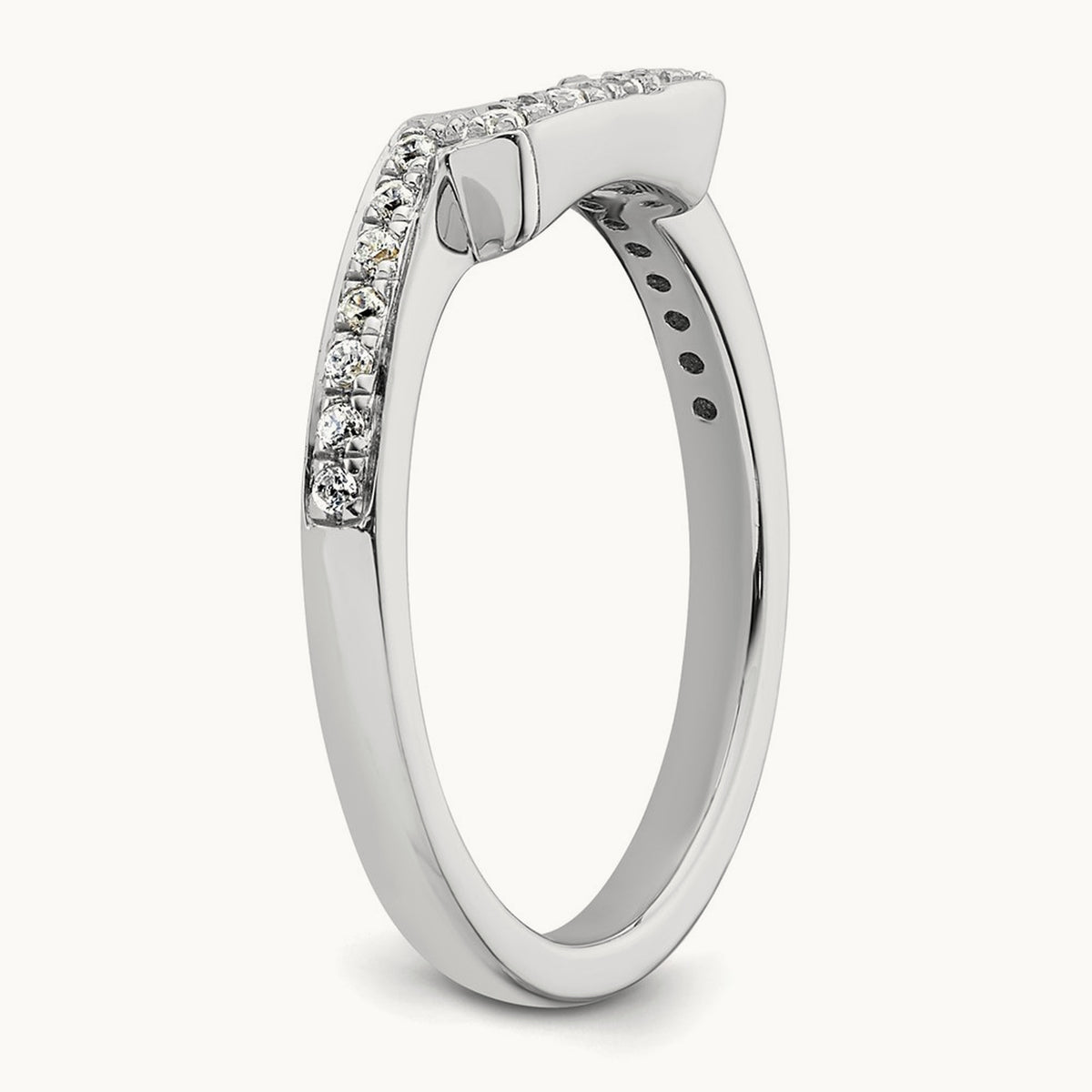 Diamond Wedding Band, 14K White Gold
