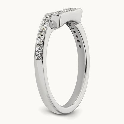 Diamond Wedding Band, 14K White Gold