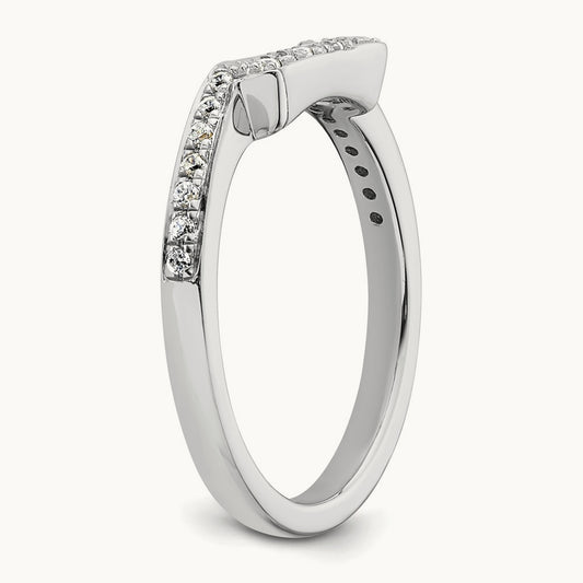 Diamond Wedding Band, 14K White Gold