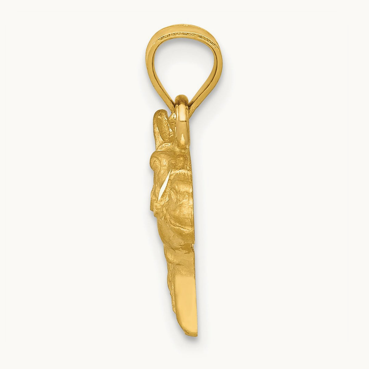 Diamond-cut Horse Pendant, 14K