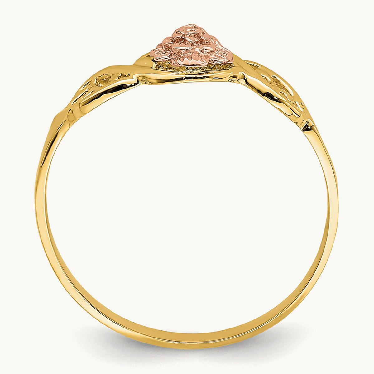 Flower Ring, 14K Two-tone