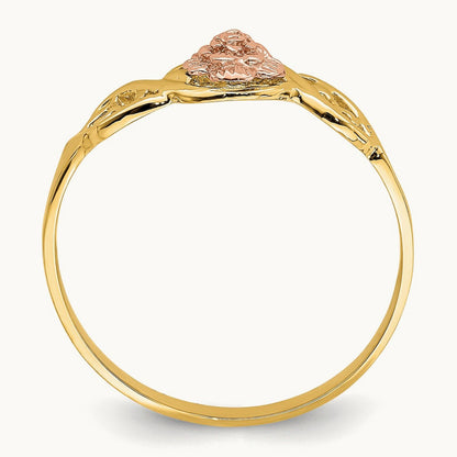 Flower Ring, 14K Two-tone
