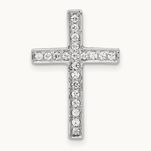 Diamond Cross Slide Pendant — photo set