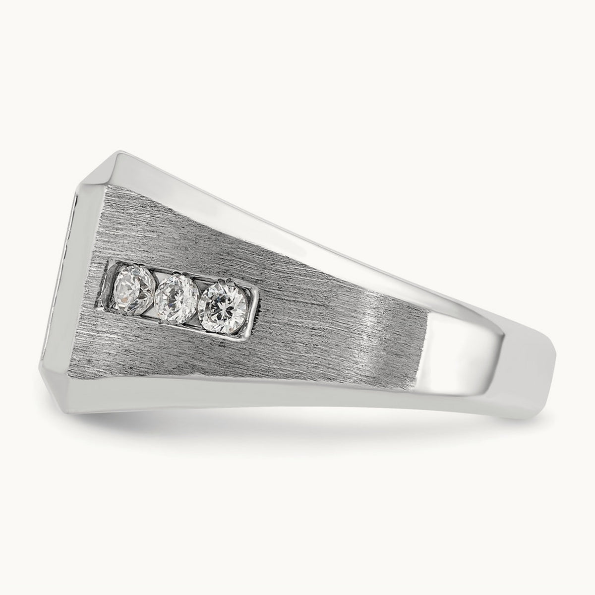 Square Cluster Men's Ring, 1.00 ct tw Lab-Grown Diamond