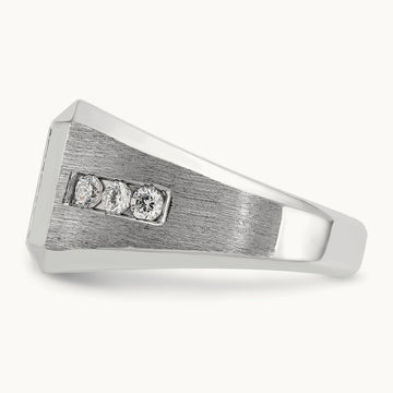 Square Cluster Men's Ring, 1.00 ct tw Lab-Grown Diamond