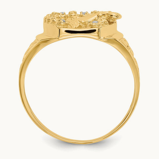 AA Diamond men's ring, 14K