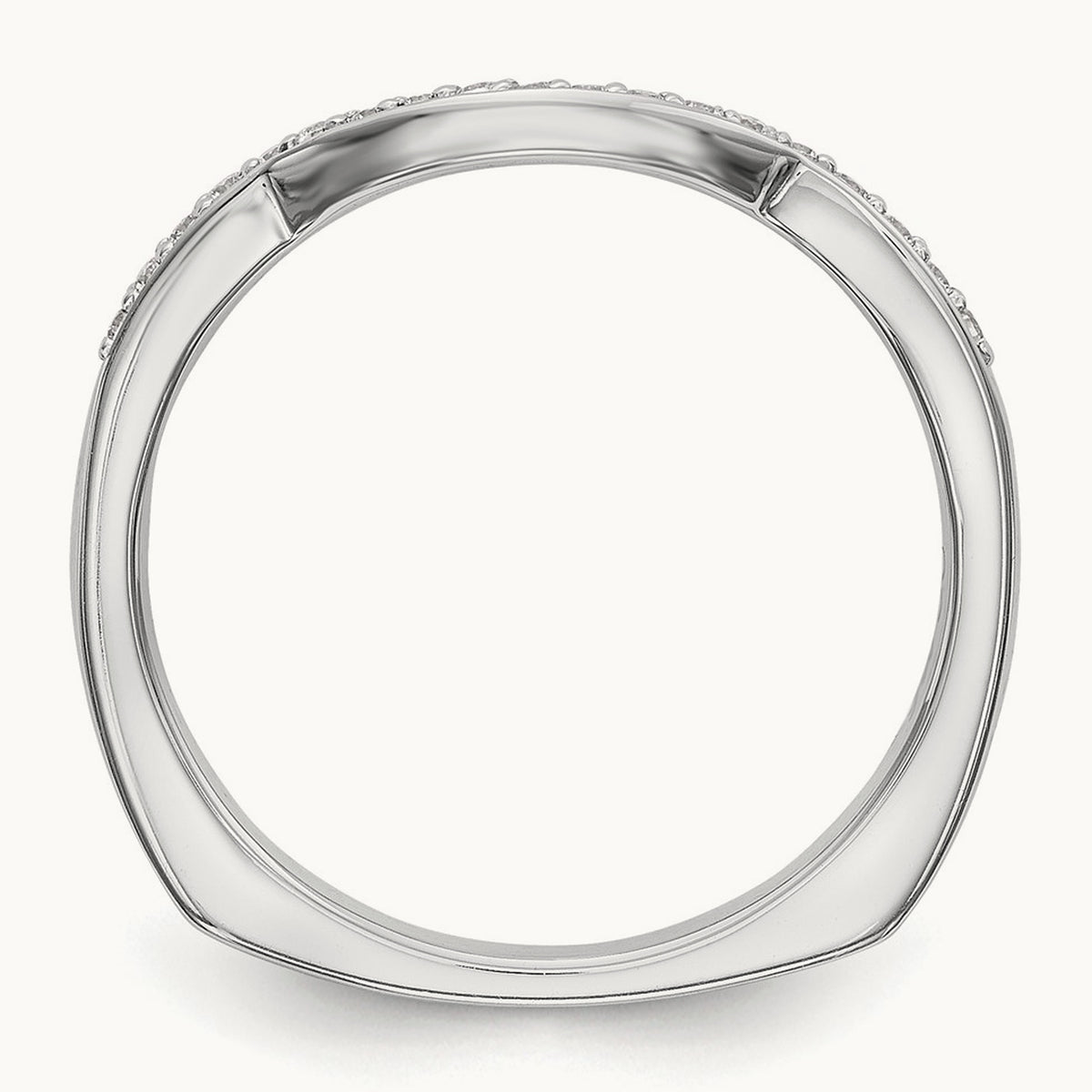 Diamond Wedding Band, 14K White Gold