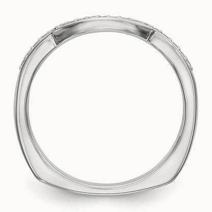 Diamond Wedding Band, 14K White Gold