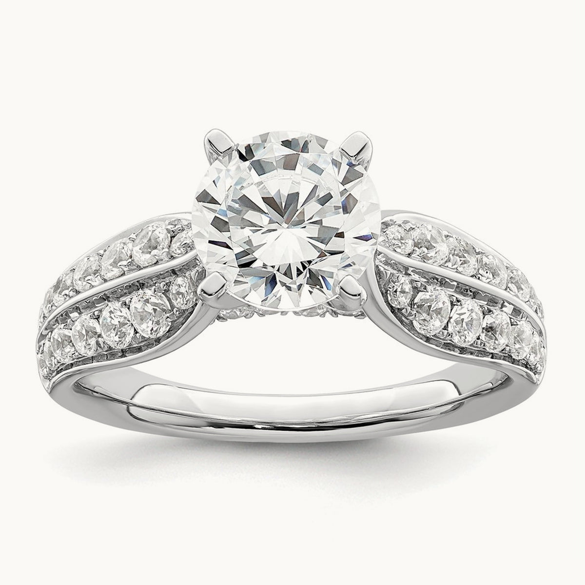 Semi-Mount Engagement Ring, 0.50 ct tw Lab-Grown Diamond