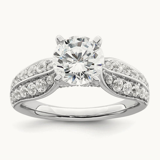 Semi-Mount Engagement Ring, 0.50 ct tw Lab-Grown Diamond