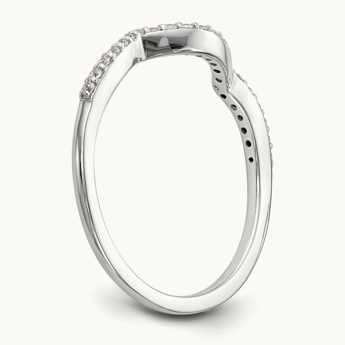 Diamond Wedding Band, 14K White Gold