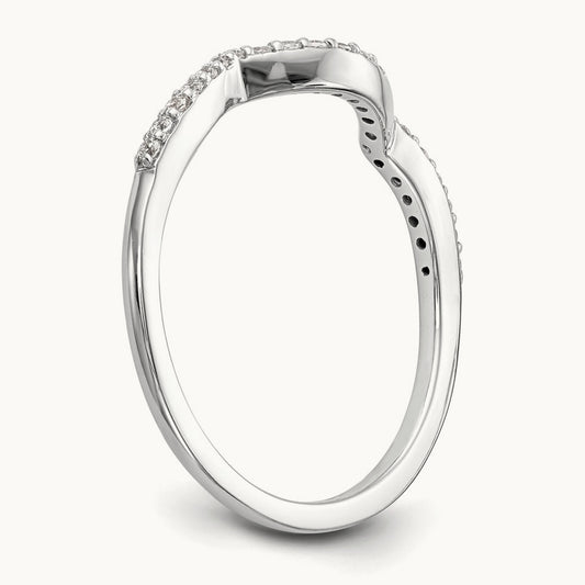Diamond Wedding Band, 14K White Gold