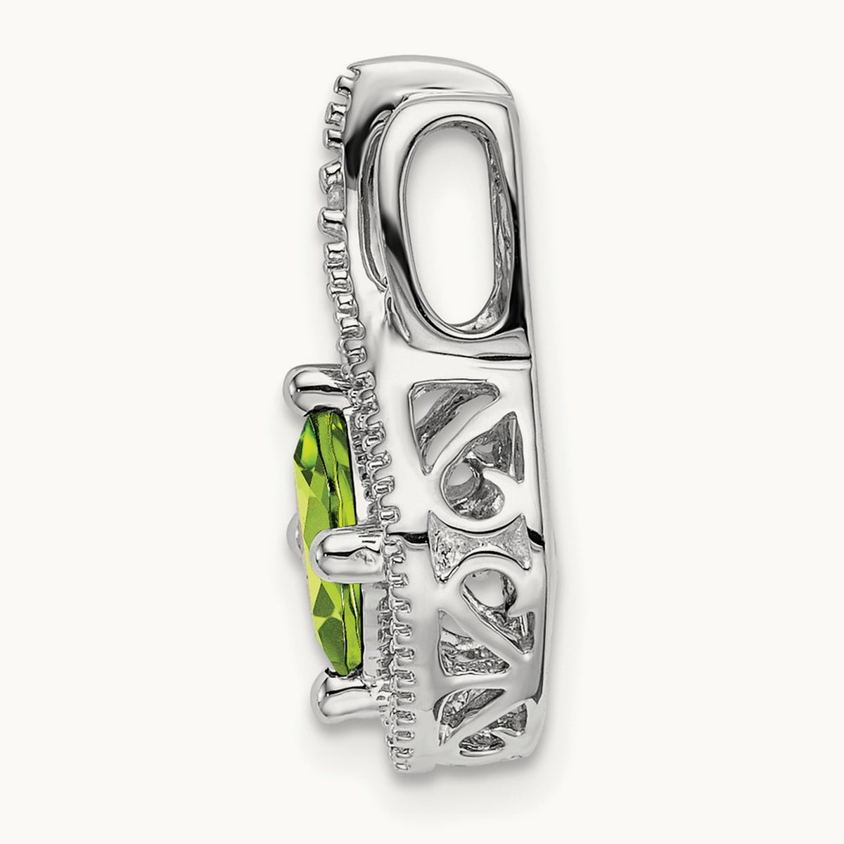 Peridot and Diamond Pendant — photo set