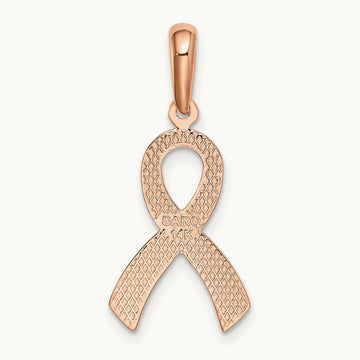 Awareness Pendant, 14K Rose Gold