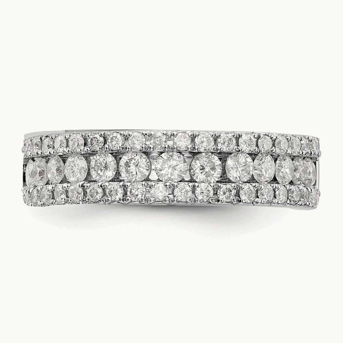 Diamond Band, 14K White Gold