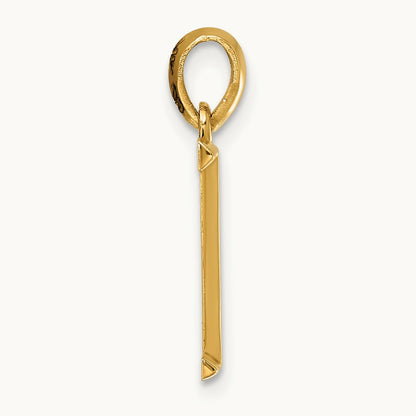 Fancy Letter I, 14K Yellow Gold